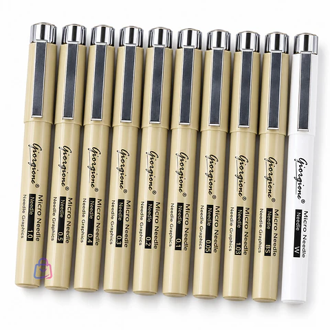 Set Estilógrafos ZG008 8 Piezas Dibujo Manga - PS