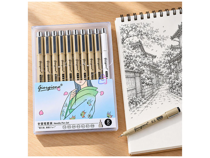 Set Estilógrafos ZG008 8 Piezas Dibujo Manga - PS 3