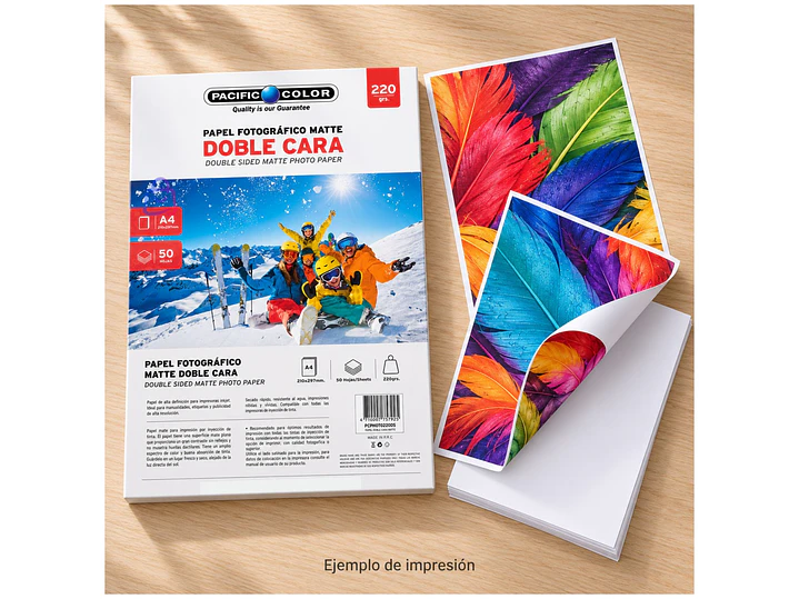 Papel Fotográfico Mate Doble Faz A4 220g 50 Hojas - PS 3