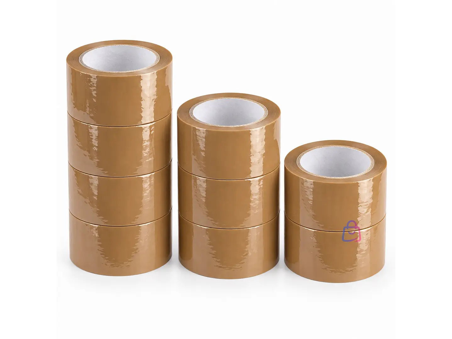 Pack 9 Cintas Embalaje Café 45mm x 40m 40 Micrones - PS 3