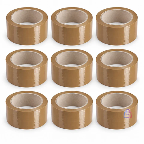 Pack 9 Cintas Embalaje Café 45mm x 40m 40 Micrones - PS