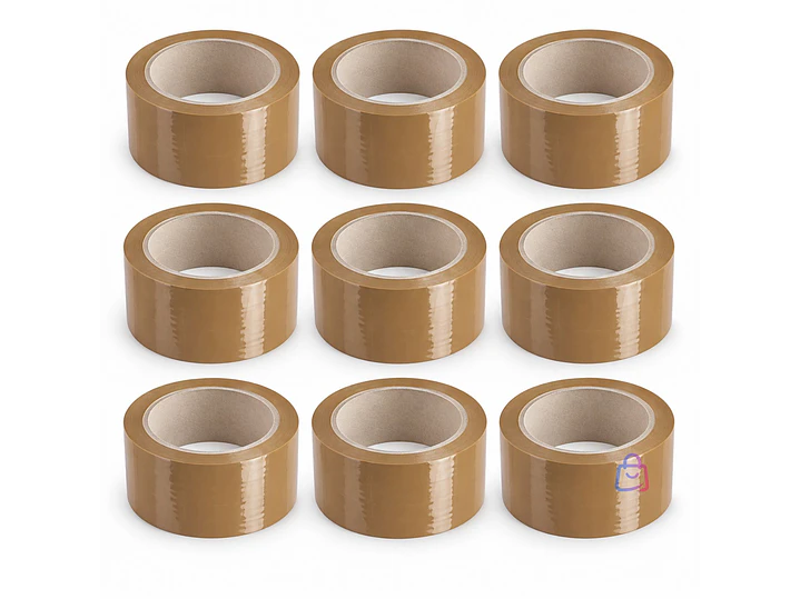 Pack 9 Cintas Embalaje Café 45mm x 40m 40 Micrones - PS 1