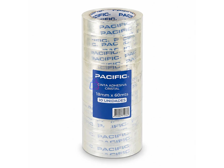 Pack 10 Cintas Adhesivas Transparentes 18mm x 60m - PS 3