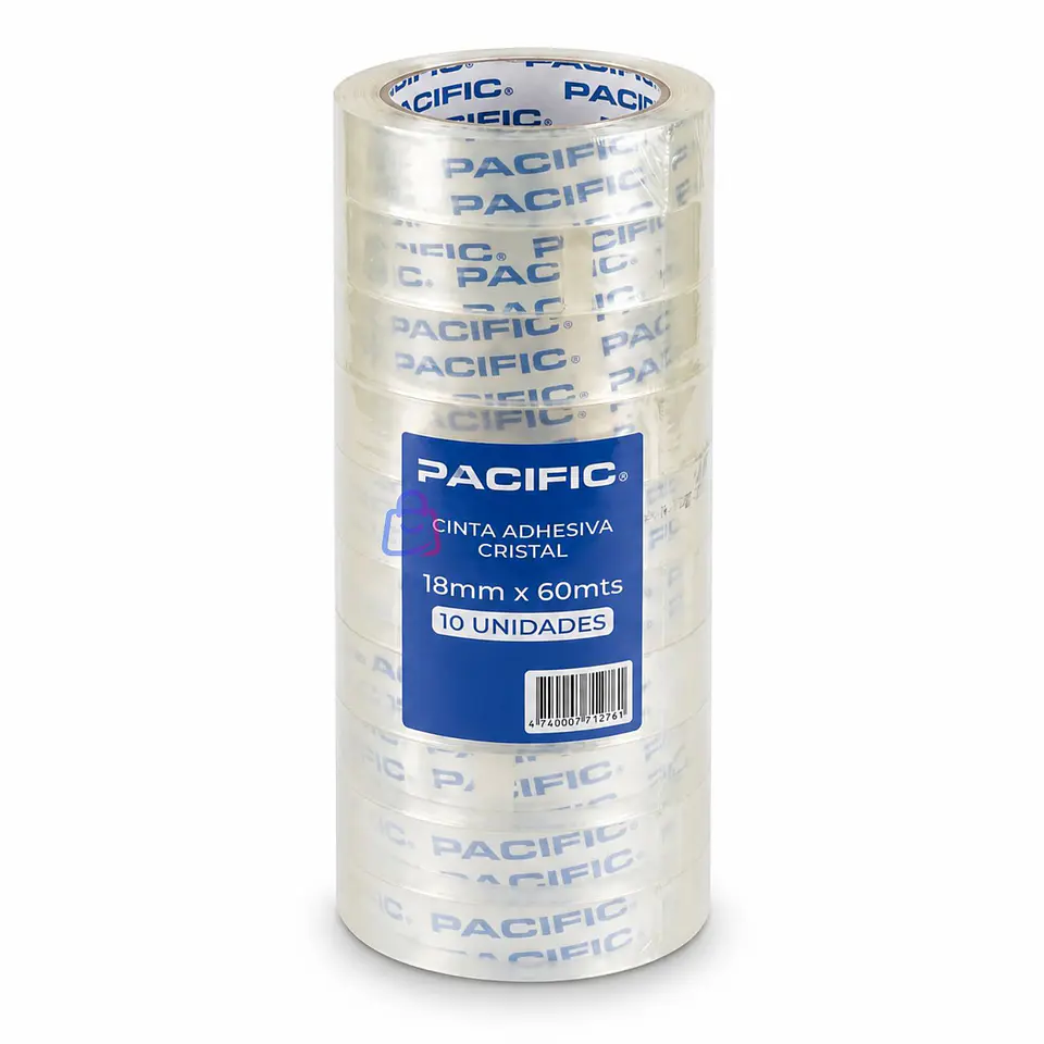 Pack 10 Cintas Adhesivas Transparentes 18mm x 60m - PS 3
