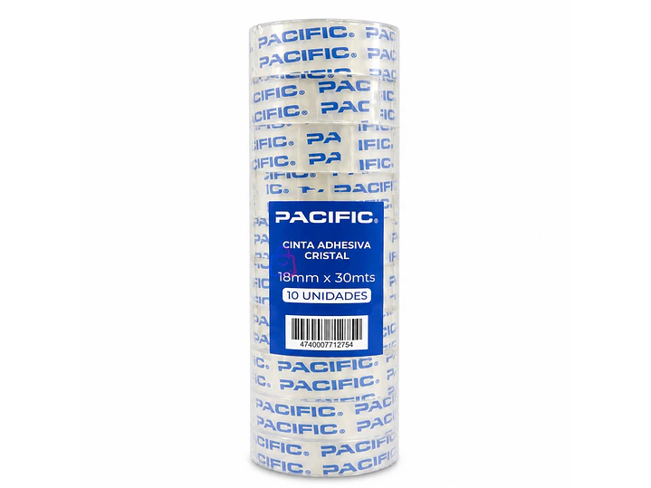 Pack 10 Cintas Adhesivas Transparente 18mm x 30m - PS 3