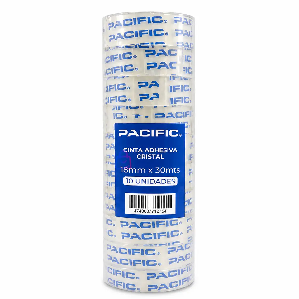 Pack 10 Cintas Adhesivas Transparente 18mm x 30m - PS 3