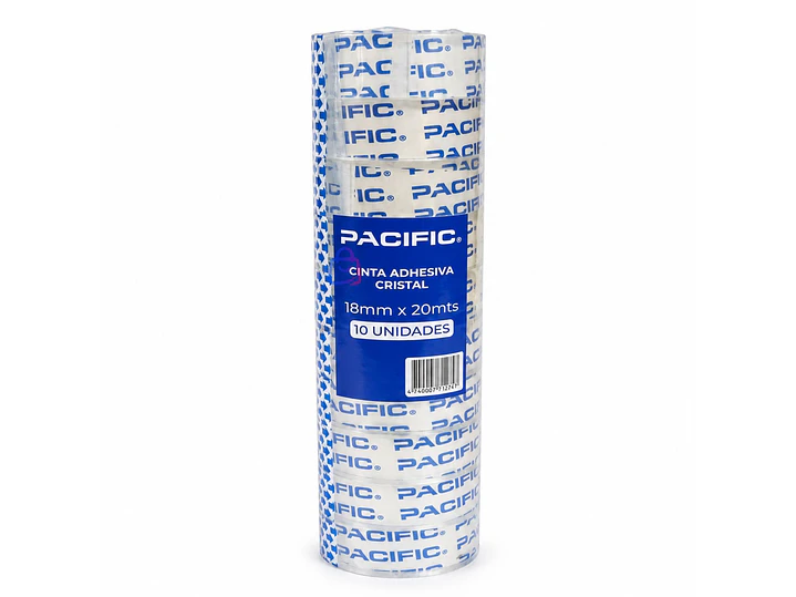 Pack 10 Cintas Adhesivas Transparentes 18mm x 20m - PS 3
