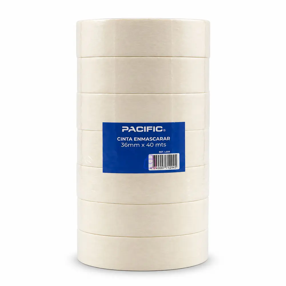 Pack 7 Cintas Enmascarar Masking Tape 36mm X 40m - PS 4