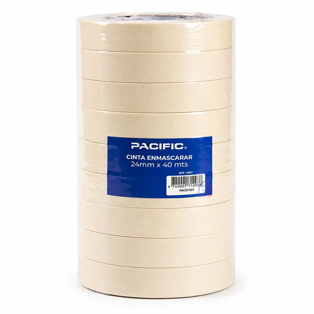 Pack 10 Cintas Enmascarar Masking Tape 24mm X 40m - PS 4