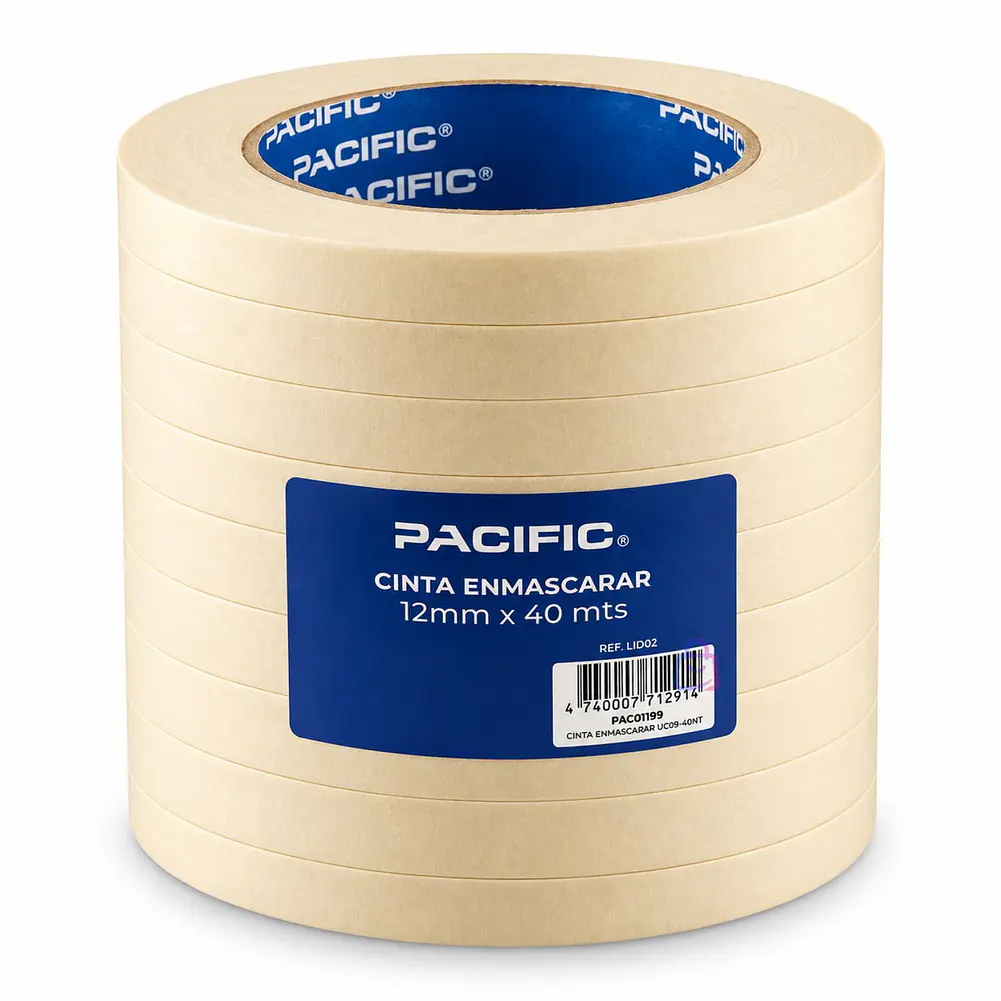 Pack 10 Cintas Enmascarar Masking Tape 12mm X 40m - PS 4