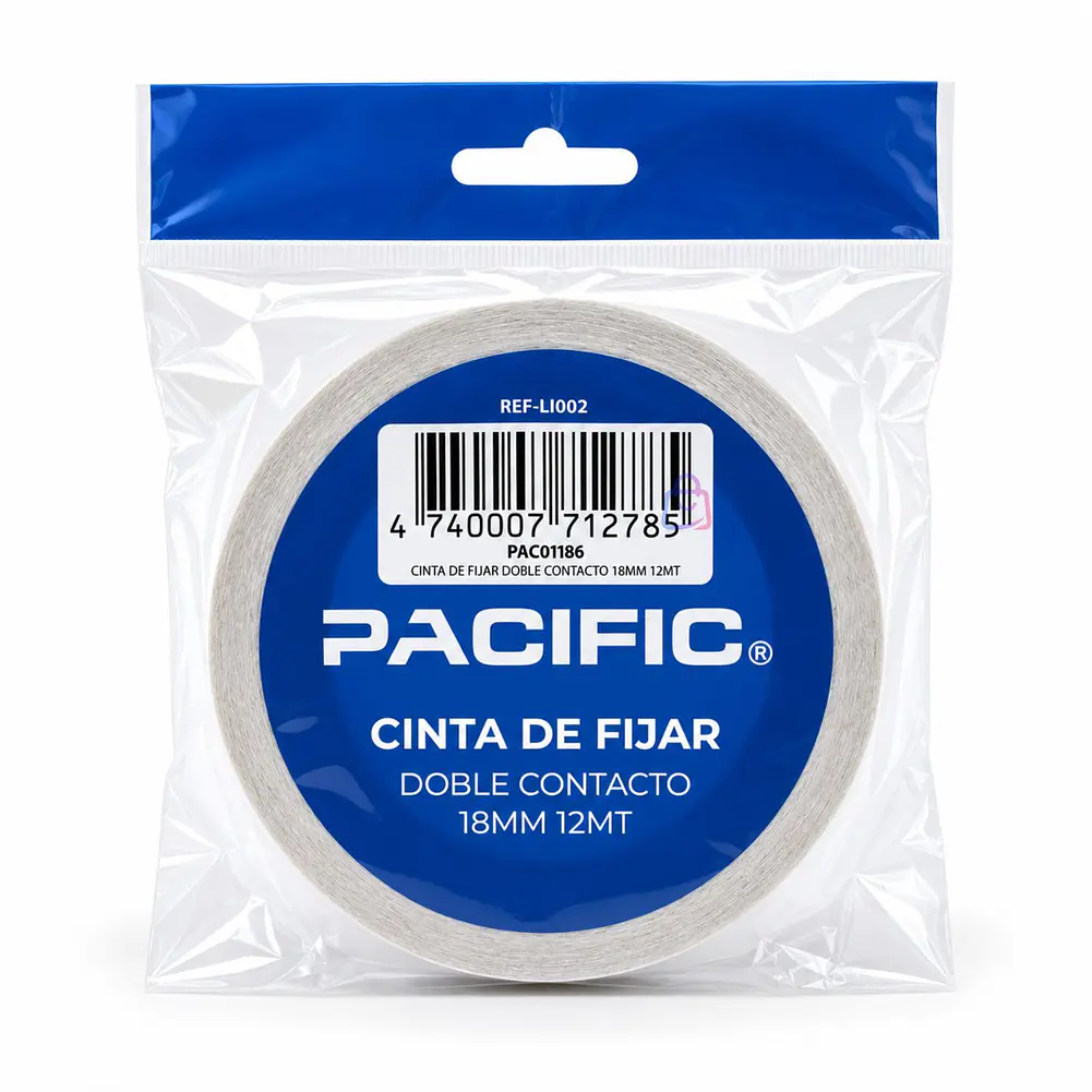 Cinta Doble Contacto 18mm X 12m Adhesiva Doble Faz - PS 4