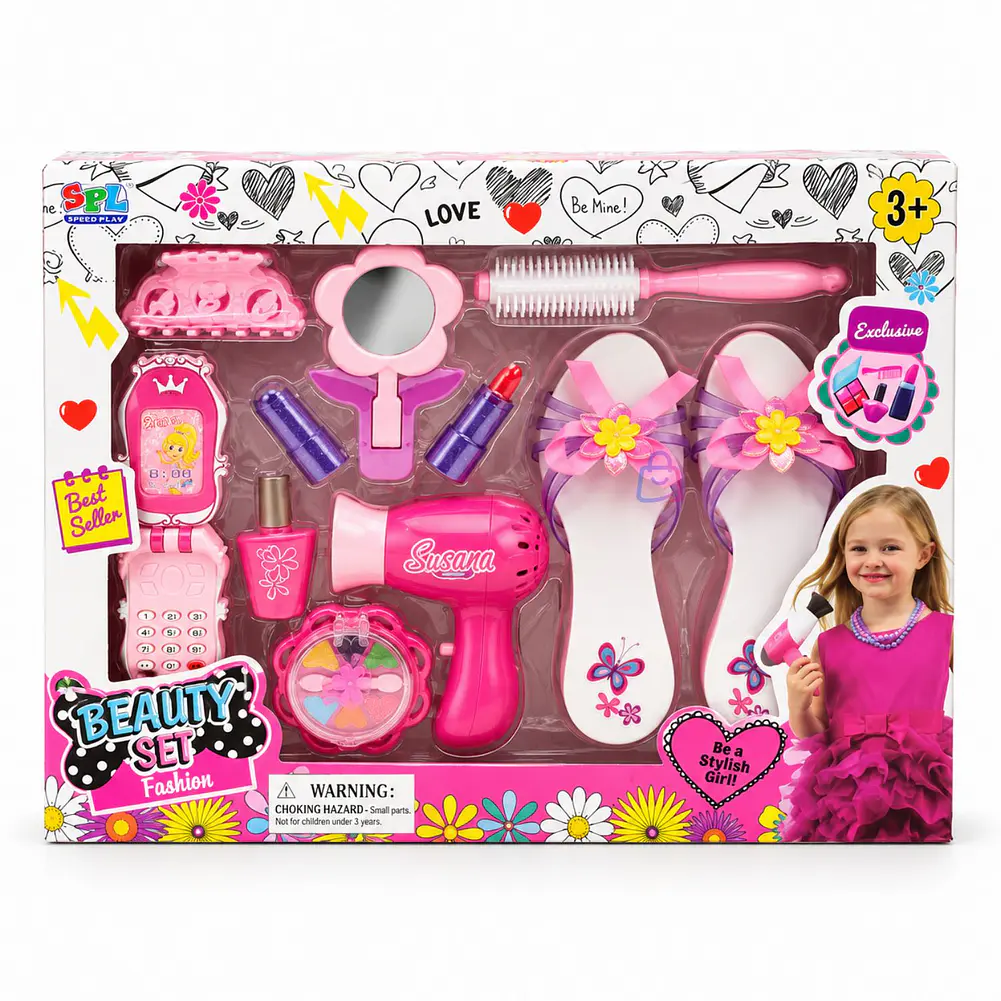 Set Belleza Infantil 11 Piezas Juego De Roles - PS 6