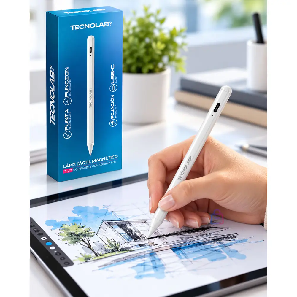 Lápiz Táctil Compatible Con iPad USB-C Rechazo De Palma - PS 2
