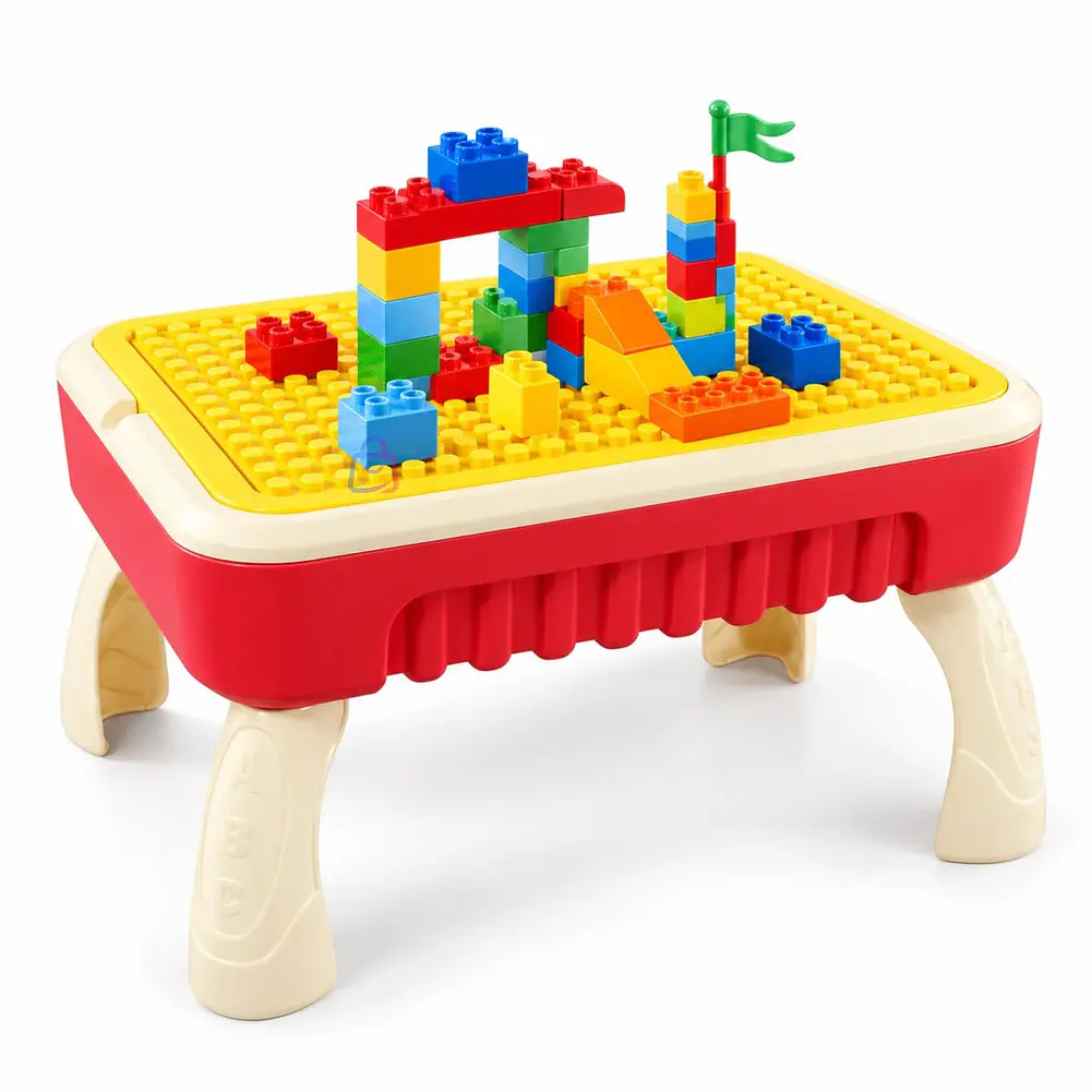 Mesa Infantil De Bloques Y Pizarra Plumones Y Borrador - PS 1