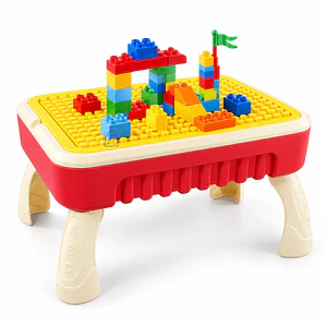 Mesa Infantil De Bloques Y Pizarra Plumones Y Borrador - PS