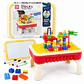 Mesa Infantil De Bloques Y Pizarra Plumones Y Borrador - PS - Miniatura 5