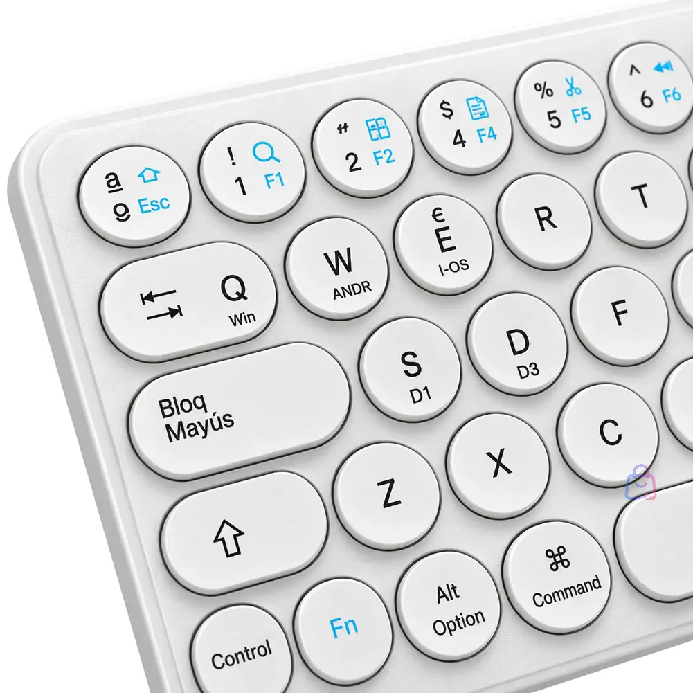 Teclado Bluetooth Inalámbrico Portátil 64 Teclas Retro - PS 7