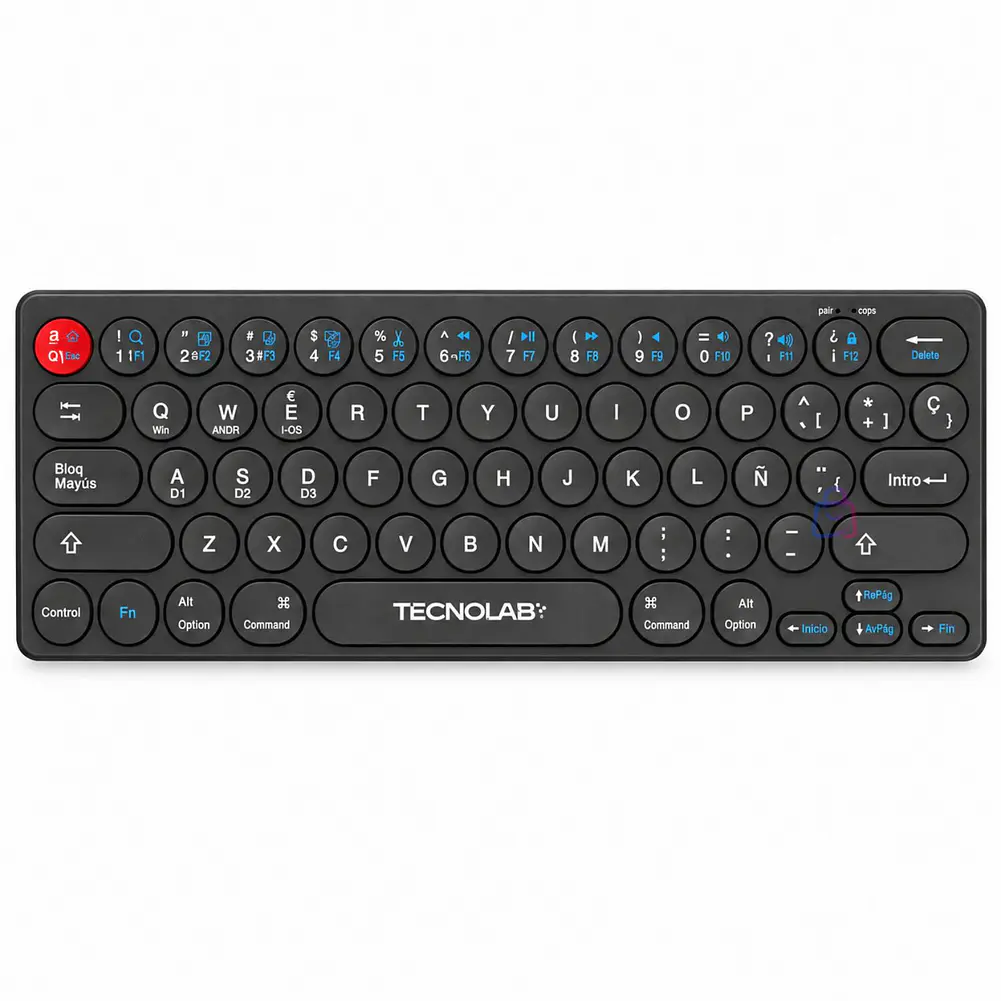 Teclado Bluetooth Inalámbrico Portátil 64 Teclas Retro - PS 1