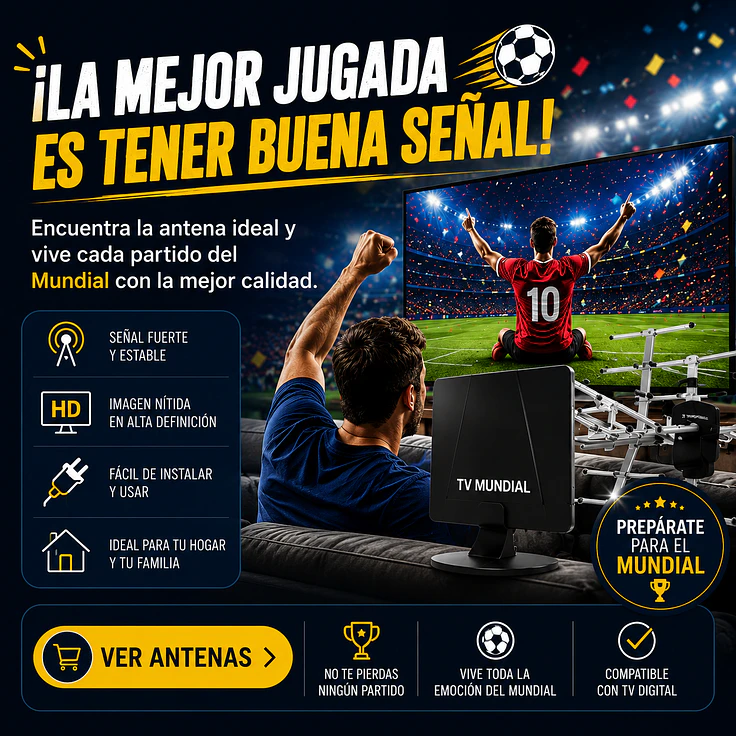 Encuentra la antena ideal y vive cada partido