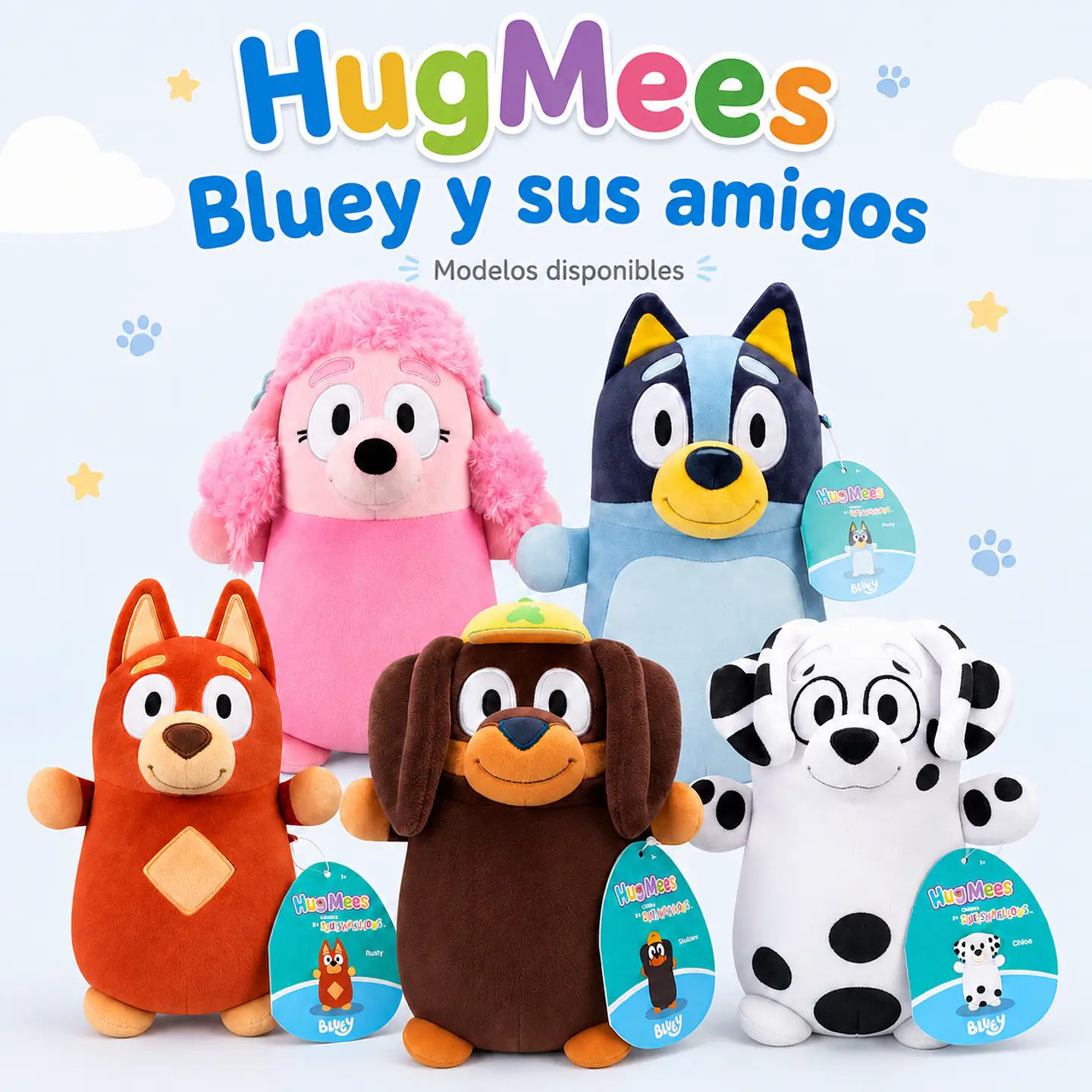 Peluche Chloe de Bluey – HugMees 15 cm 3