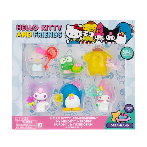 Set de 6 Figuras Hello Kitty and Friends