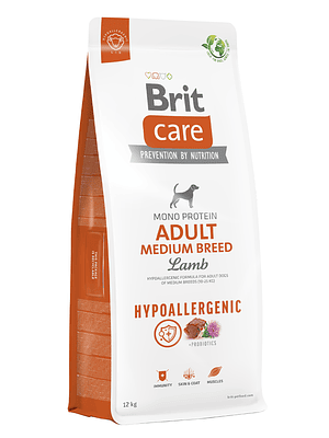 Brit care Hypoallergenic adult Medium Breed Lamb 12kg