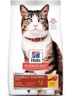 HILLS CAT ADULT HAIRBALL CONTROL 1.58KG