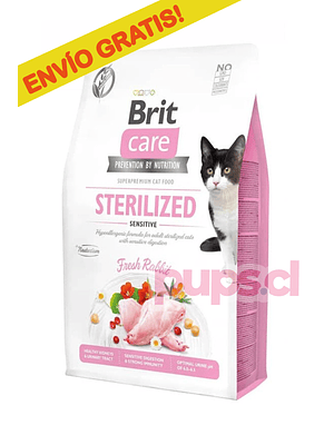 BRIT CARE gato GF Sterelized Sensitive 2KG