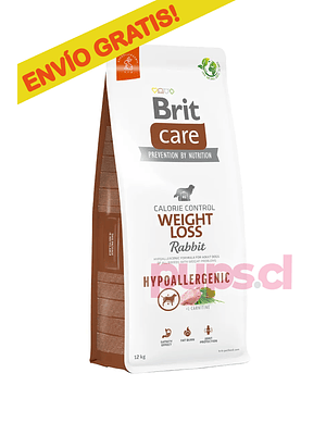 BRIT CARE DOG HYPOALLERGENIC WEIGHT LOSS RABBIT  - 12KG / 3KG