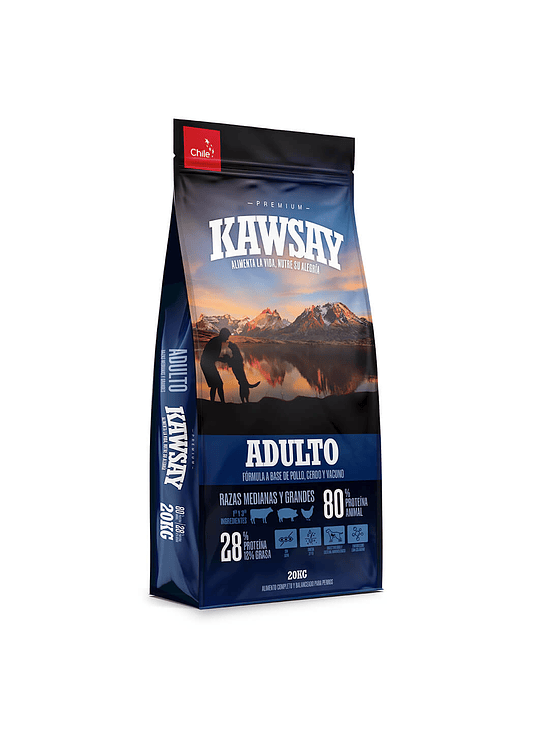 KAWSAY adulto razas medianas y grandes 20Kilos  1