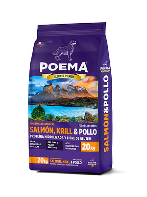 Poema Adulto Patagonico Salmon/Krill/Pollo 12 y 20Kilos