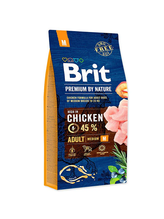 Brit Care Premium Pollo adulto raza Mediana 15kilos 1