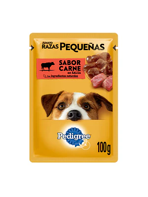 Pedigree Razas pequeñas salsa carne 100g