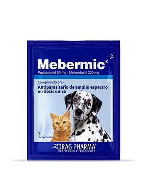 Mebermic Antiparasitario Interno Perro y Gato 1 u