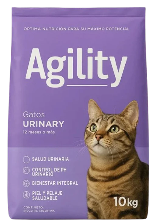Agility Gatos Adulto Urinario 10 kg 1