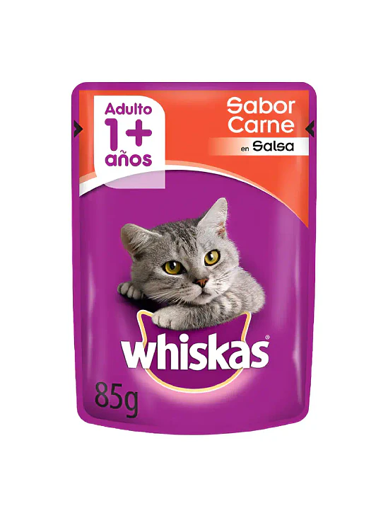 Whiskas Carne Caja (12u) Sachet 85g 1