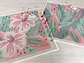 Set Hibiscus y hojas Rosadas - Miniatura 1