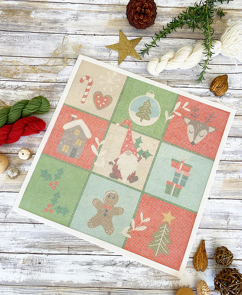 Esterilla Patchwork Navideño