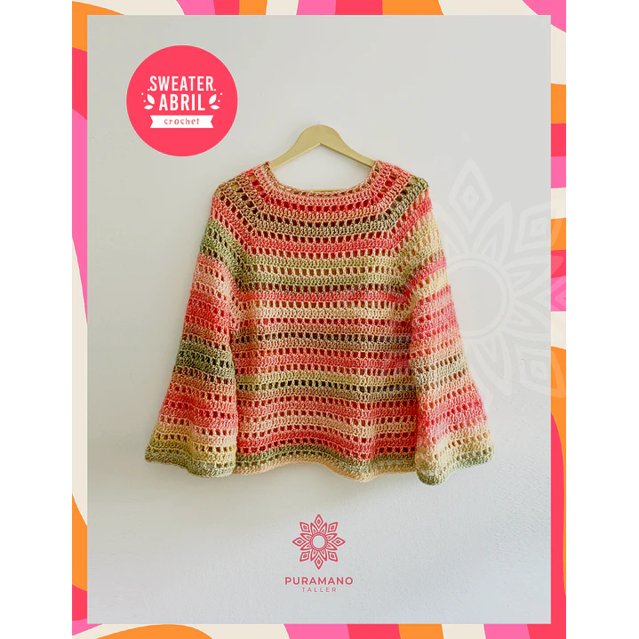 NUEVO!! Patrón Sweater Abril 2