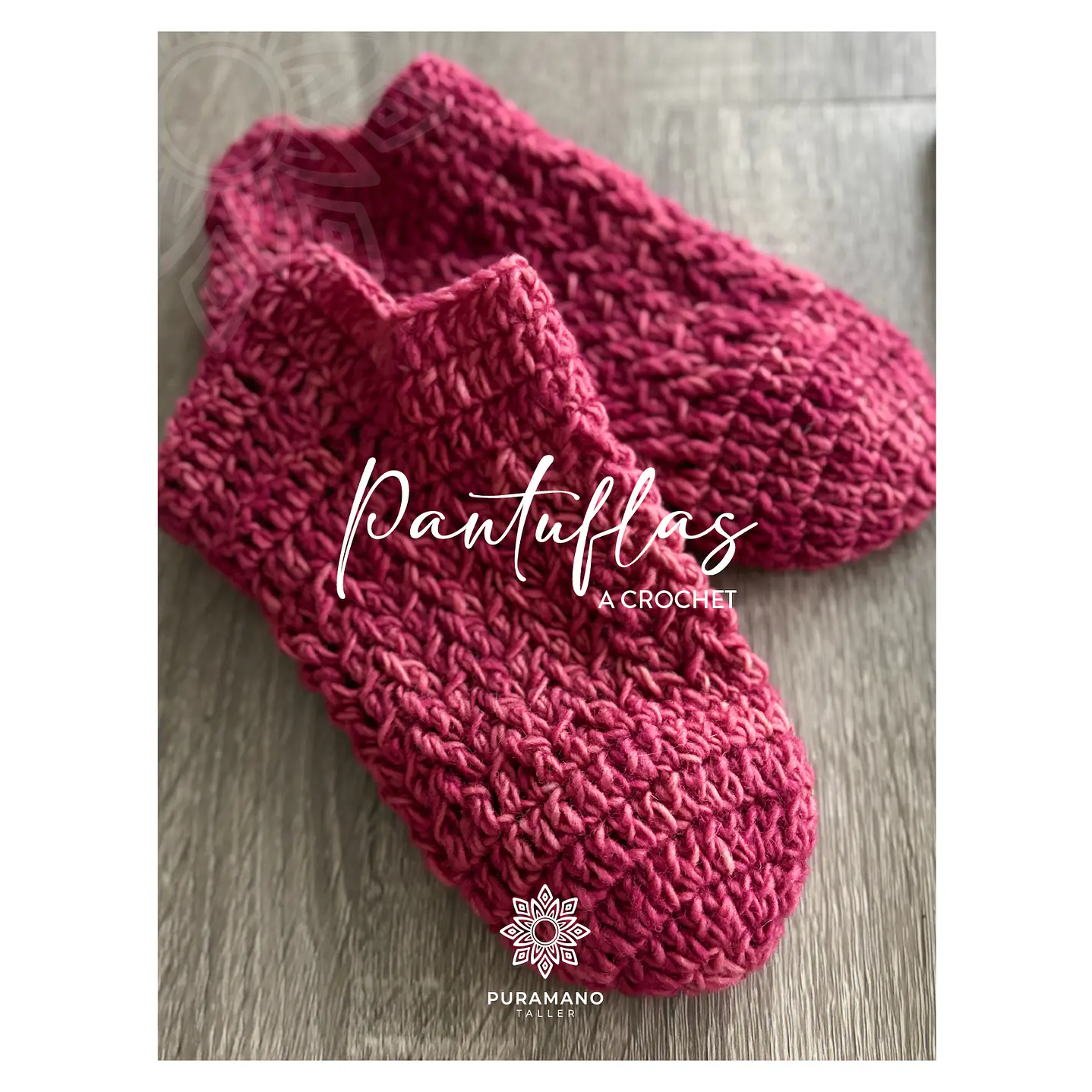 ¡NUEVO! Patrón Pantuflas a crochet 1