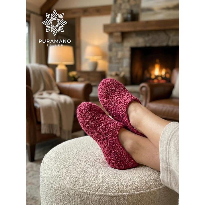 ¡NUEVO! Patrón Pantuflas a crochet 2