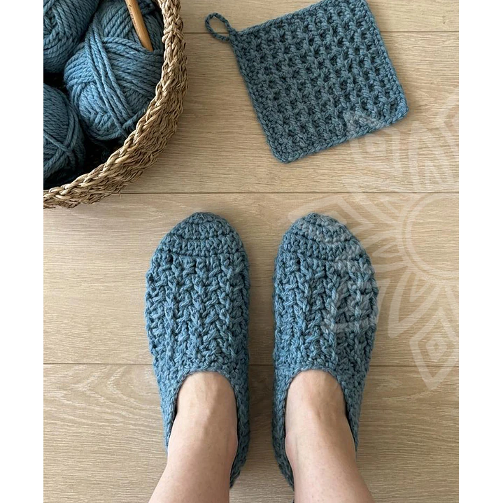 ¡NUEVO! Patrón Pantuflas a crochet 4