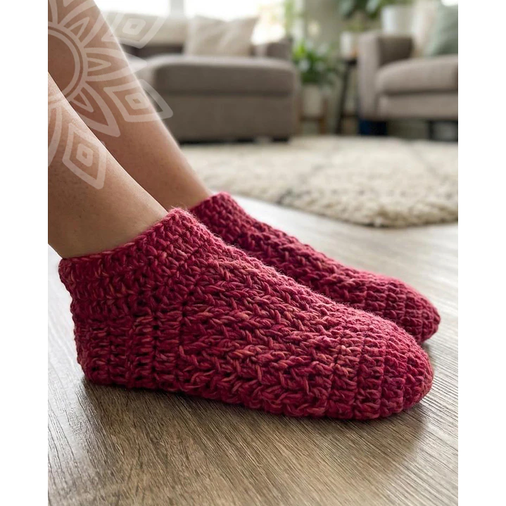 ¡NUEVO! Patrón Pantuflas a crochet 5