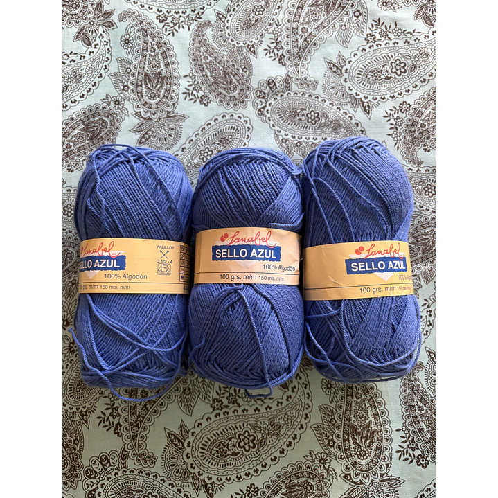 3 ovillos Sello Azul 1