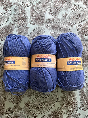 3 ovillos Sello Azul
