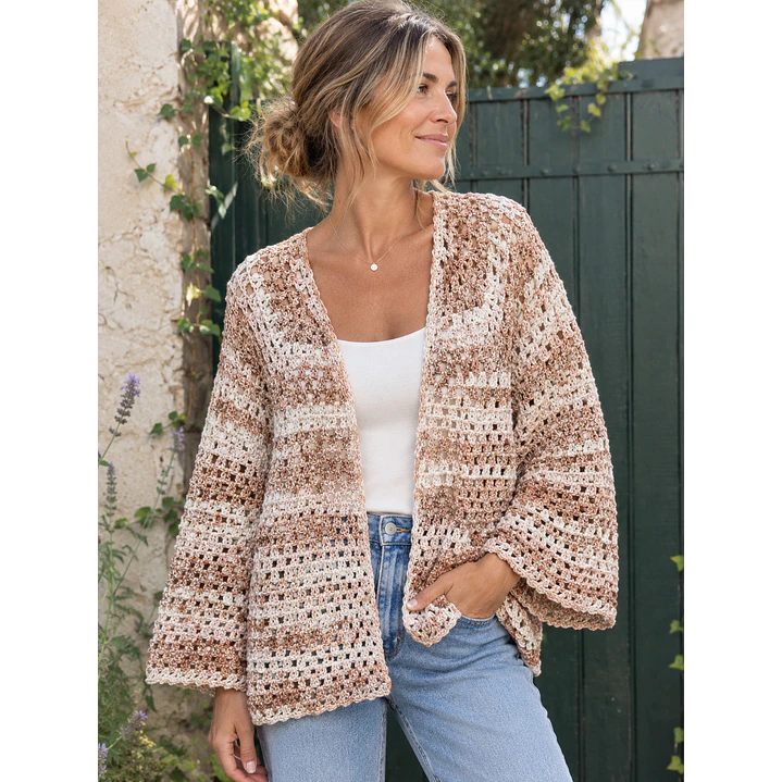 Cardigan tejido a crochet 1