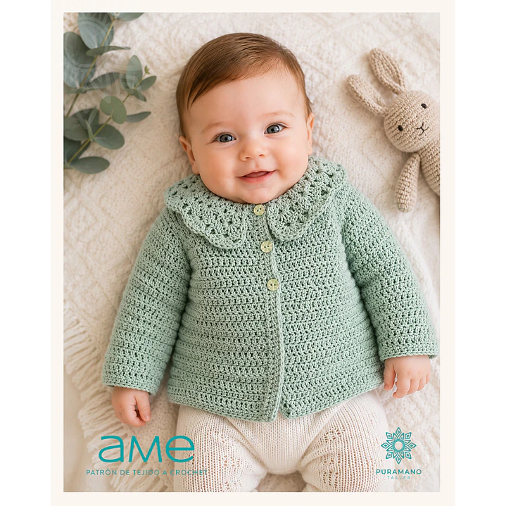Cardigan Ame 🧶🌿 | Te lo Tejo! 2