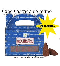 Cono cascada de humo Nag Champa 24un