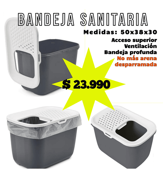 Bandeja Sanitaria Honda 50x38x30cms 