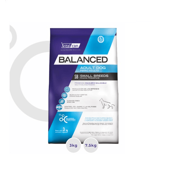 Balanced Canino Adulto Small 7.5kgs 